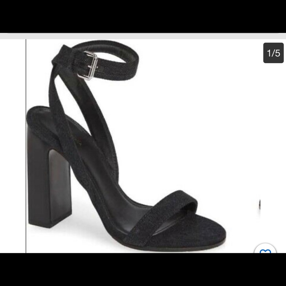 Balenciaga Wraparound Denim Sandal Heels Size 38